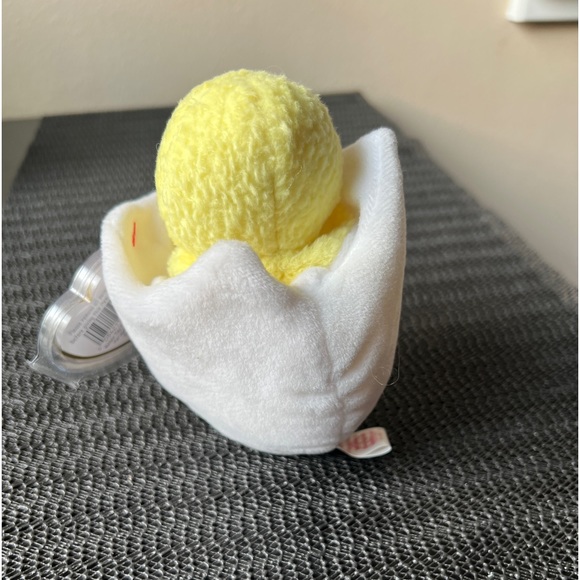 Vintage Ty Original Beanie Baby 1998 “Eggbert" Cracked Shell Yellow Chick 6” Tag - Picture 8 of 12